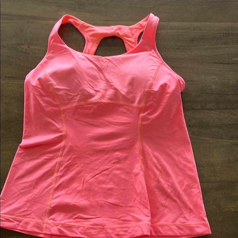 Lululemon Coral Swank Tank With Built In Bra - new no tag